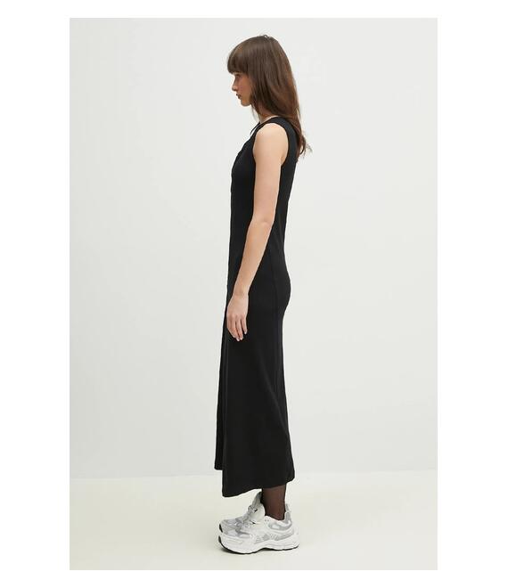 Φόρεμα MM6 Maison Margiela χρώμα: μαύρο, S52CT0786