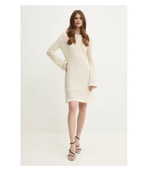 Φόρεμα Marella FEMME χρώμα: μπεζ, 2513621104200