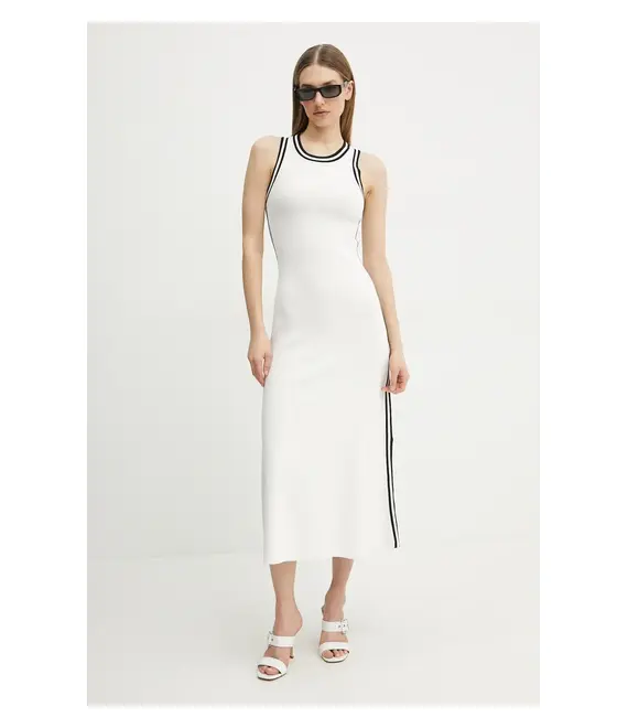 Φόρεμα Patrizia Pepe χρώμα: μπεζ, 2A2881 K253
