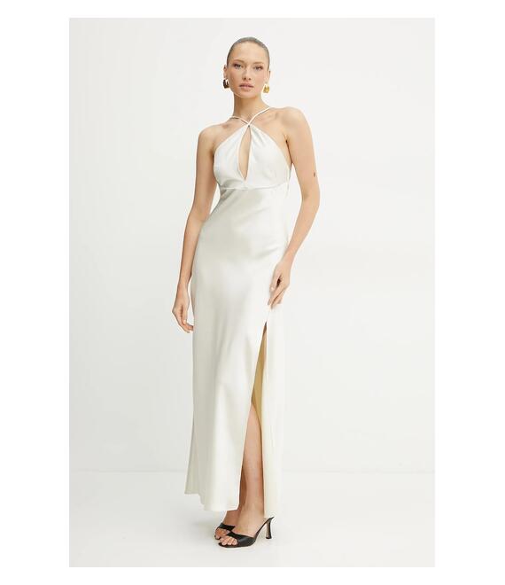 Φόρεμα Patrizia Pepe χρώμα: μπεζ, 2A2877 A563