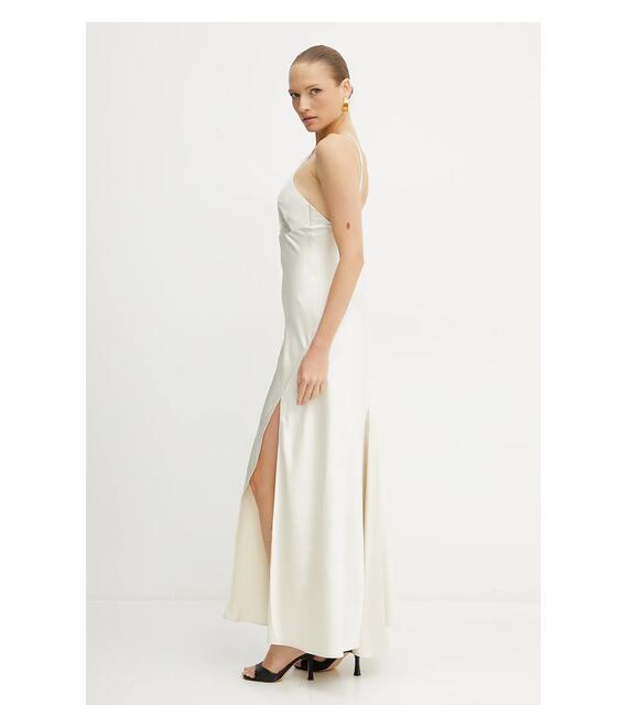 Φόρεμα Patrizia Pepe χρώμα: μπεζ, 2A2877 A563
