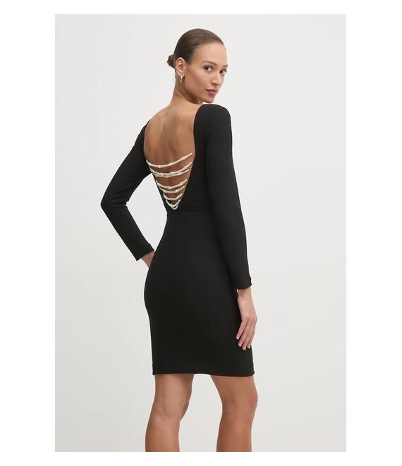 Φόρεμα Marciano Guess CELIA χρώμα: μαύρο, 5RGK32 6869Z
