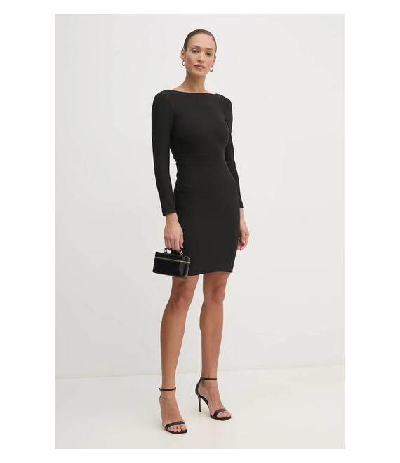 Φόρεμα Marciano Guess CELIA χρώμα: μαύρο, 5RGK32 6869Z