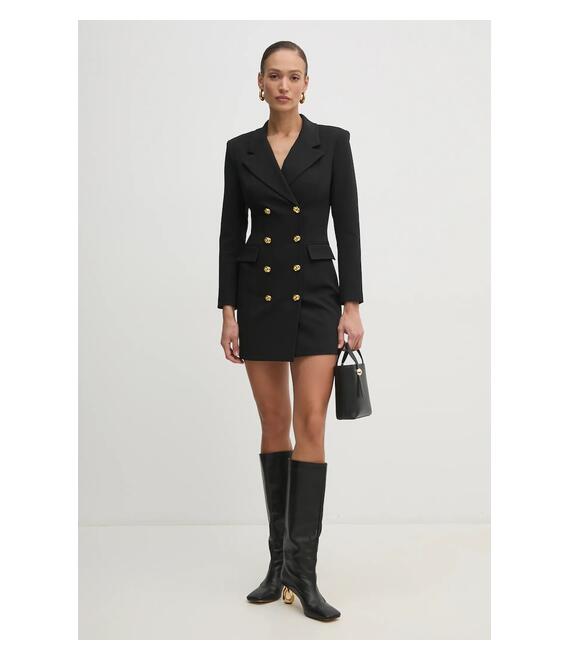 Φόρεμα Marciano Guess χρώμα: μαύρο, 5RGK77 8502Z