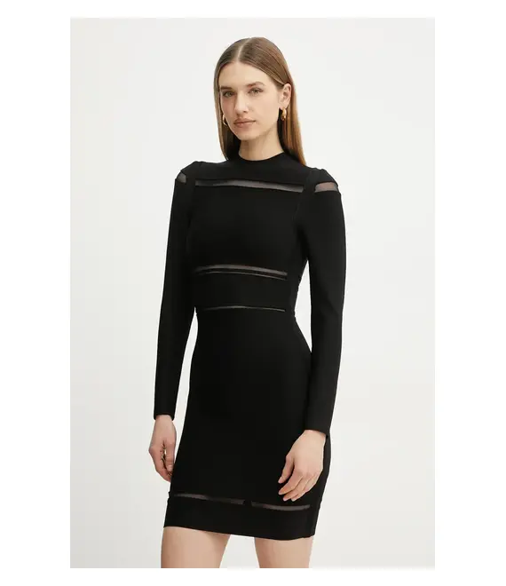 Φόρεμα Marciano Guess LORNA χρώμα: μαύρο, 5RGK58 5036Z