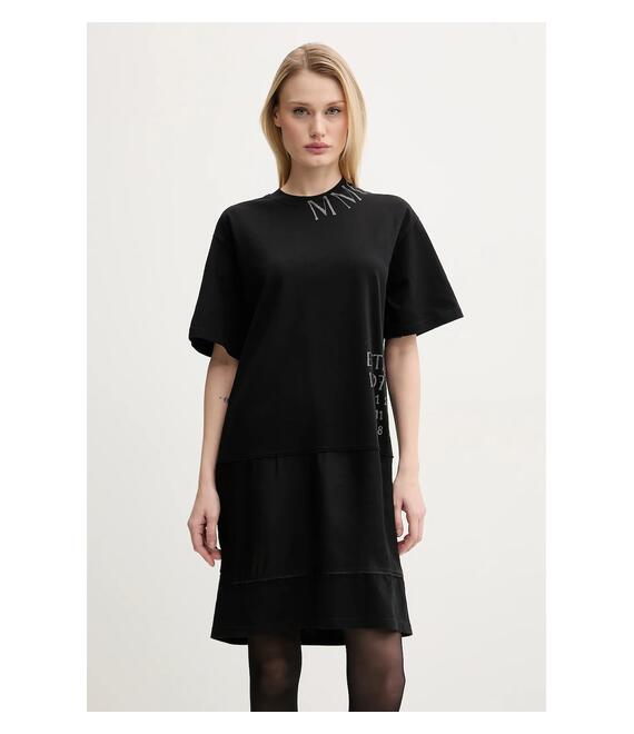 Φόρεμα MM6 Maison Margiela χρώμα: μαύρο, S52DA0058.M20050