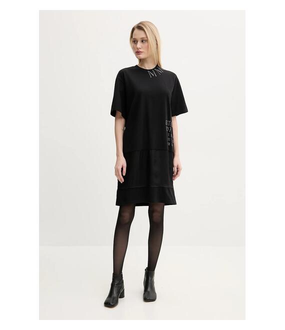 Φόρεμα MM6 Maison Margiela χρώμα: μαύρο, S52DA0058.M20050