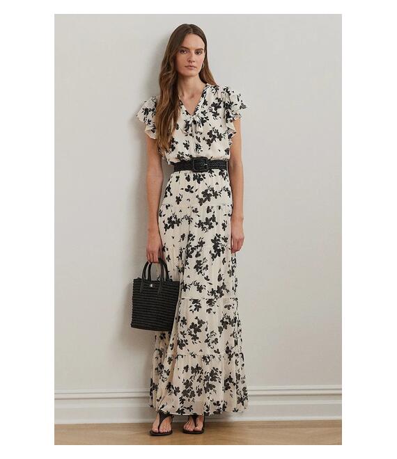 Φόρεμα Lauren Ralph Lauren χρώμα: μαύρο, 200963677