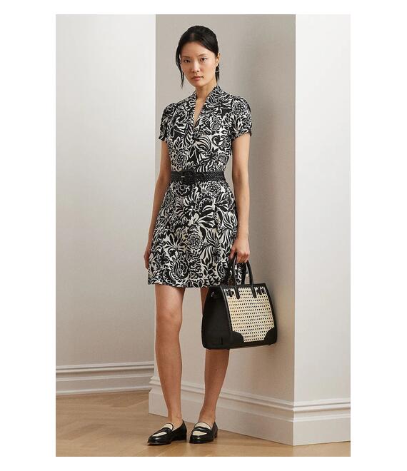 Φόρεμα Lauren Ralph Lauren χρώμα: μαύρο, 200963678