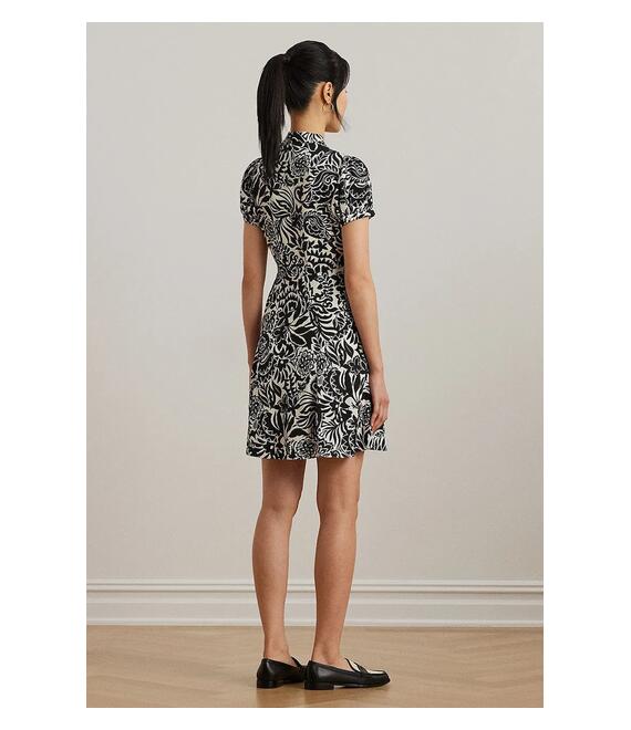 Φόρεμα Lauren Ralph Lauren χρώμα: μαύρο, 200963678