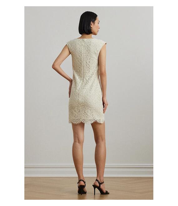 Φόρεμα Lauren Ralph Lauren χρώμα: μπεζ, 200963722