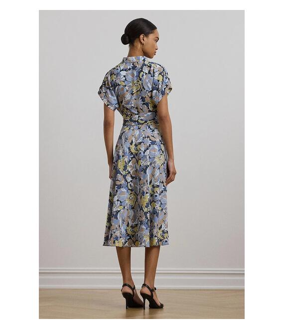 Φόρεμα Lauren Ralph Lauren χρώμα: μπλε, 250963461
