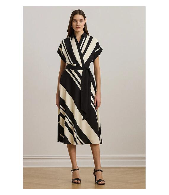 Φόρεμα Lauren Ralph Lauren χρώμα: μαύρο, 250963463