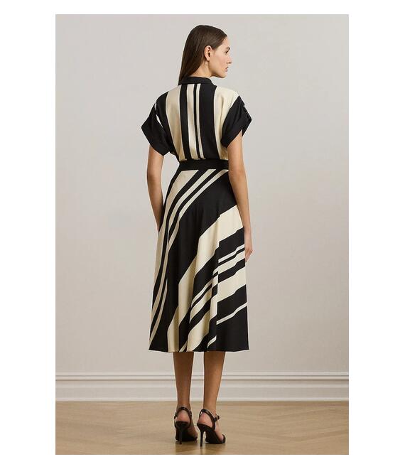 Φόρεμα Lauren Ralph Lauren χρώμα: μαύρο, 250963463