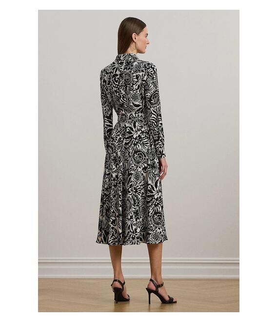 Φόρεμα Lauren Ralph Lauren χρώμα: μαύρο, 250963466