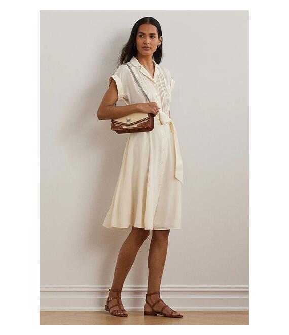 Φόρεμα Lauren Ralph Lauren χρώμα: μπεζ, 250963711