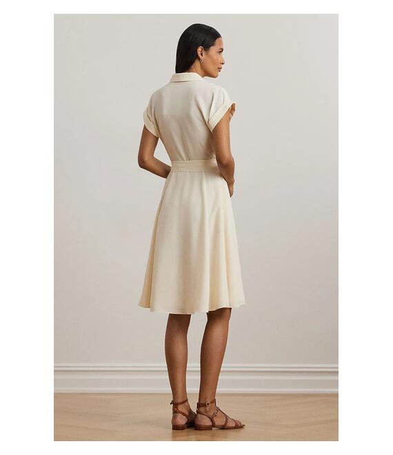 Φόρεμα Lauren Ralph Lauren χρώμα: μπεζ, 250963711
