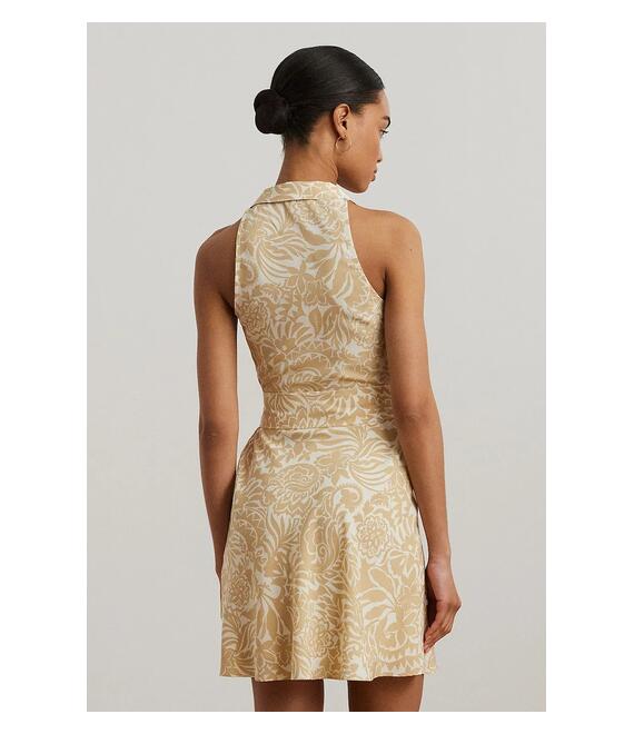 Φόρεμα Lauren Ralph Lauren χρώμα: μπεζ, 250963716