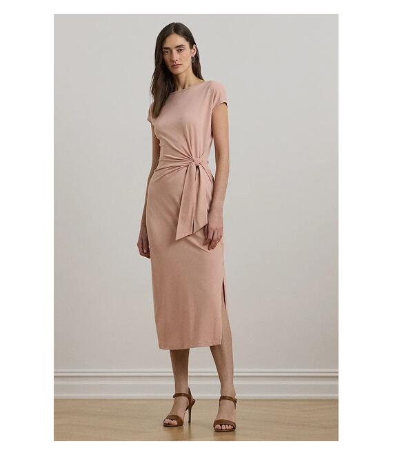 Φόρεμα Lauren Ralph Lauren χρώμα: πορτοκαλί, 250964086