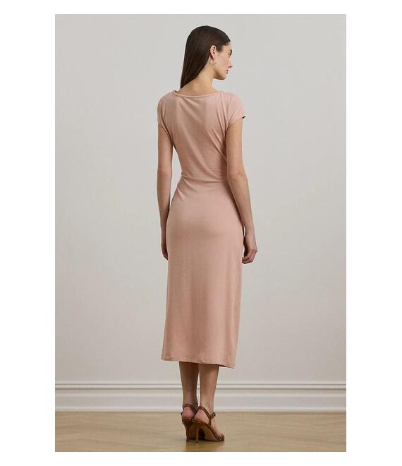 Φόρεμα Lauren Ralph Lauren χρώμα: πορτοκαλί, 250964086