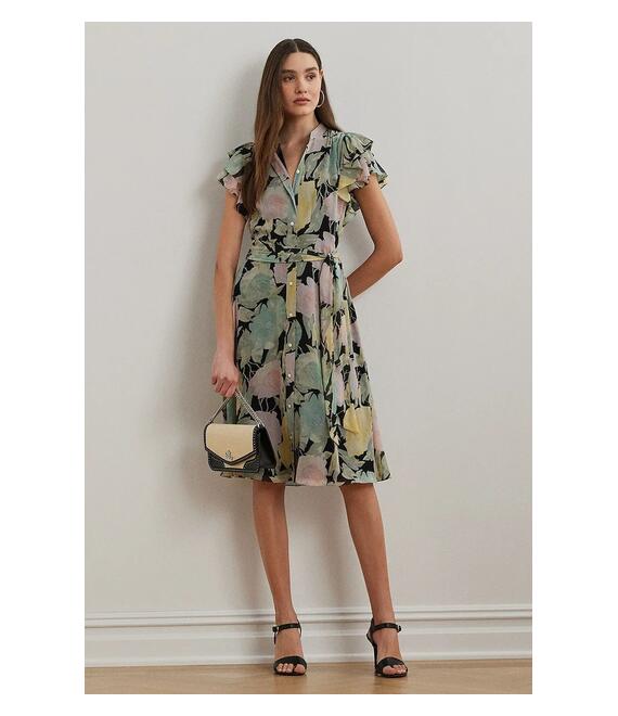 Φόρεμα Lauren Ralph Lauren χρώμα: μαύρο, 250975137