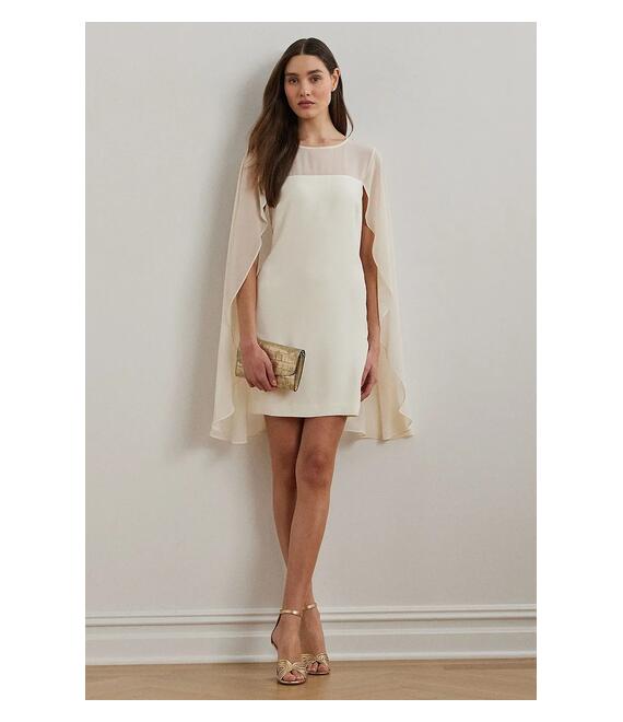 Φόρεμα Lauren Ralph Lauren χρώμα: μπεζ, 253963771