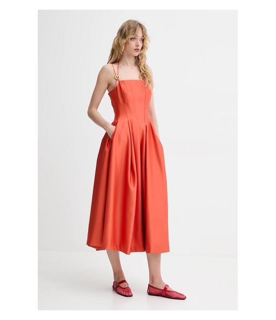 Φόρεμα Stine Goya χρώμα: πορτοκαλί, SG-SS25-D092-2349
