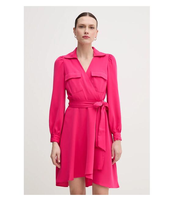 Φόρεμα Dkny χρώμα: ροζ, DD3K7484
