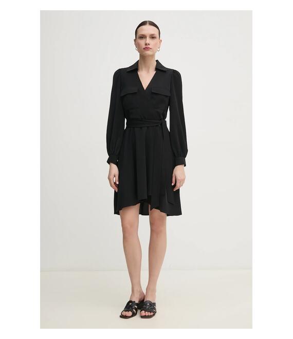 Φόρεμα Dkny χρώμα: μαύρο, DD3K7484