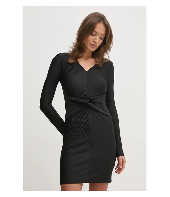 Φόρεμα Dkny χρώμα: μαύρο, DD4JAD50