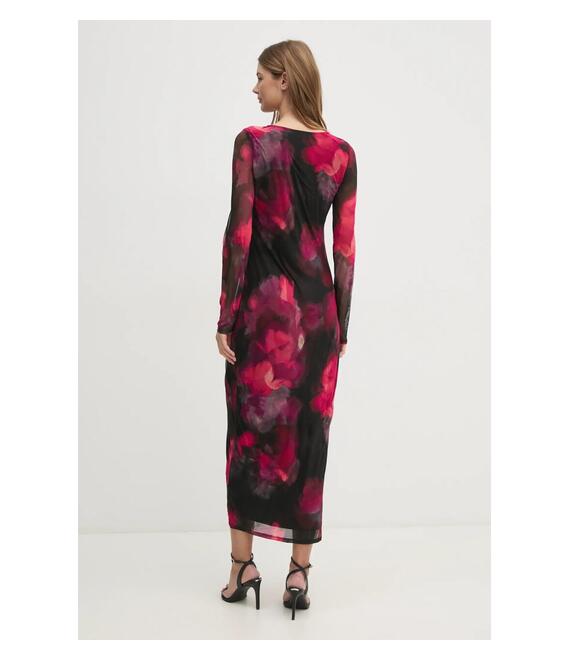 Φόρεμα Dkny χρώμα: ροζ, DD4KU42A