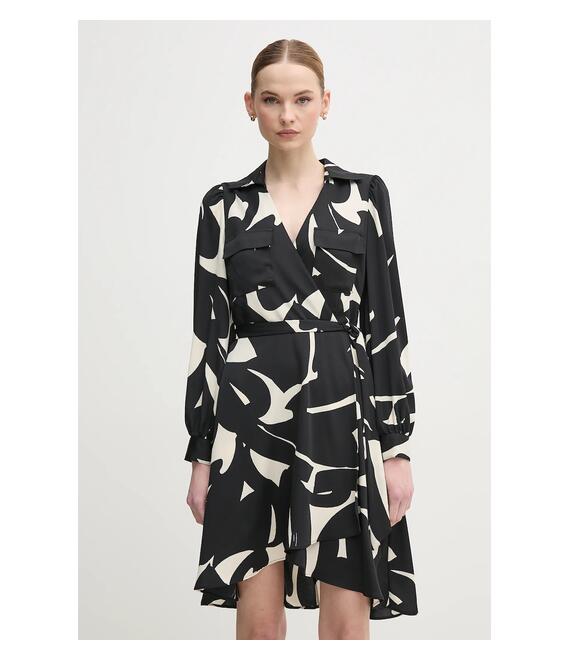Φόρεμα Dkny χρώμα: μαύρο, DD4KS484