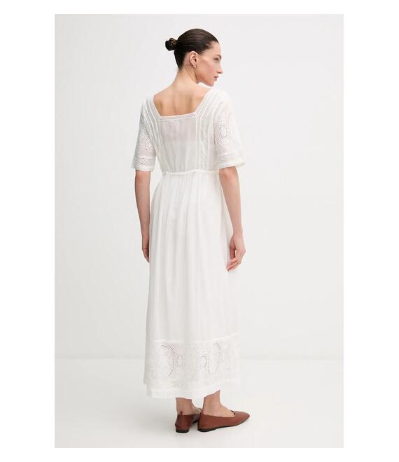 Φόρεμα Pepe Jeans ELEANOR χρώμα: μπεζ, PL953700
