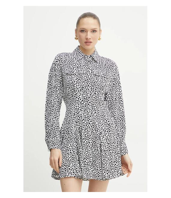 Φόρεμα MICHAEL Michael Kors χρώμα: άσπρο, MR582QWGS6