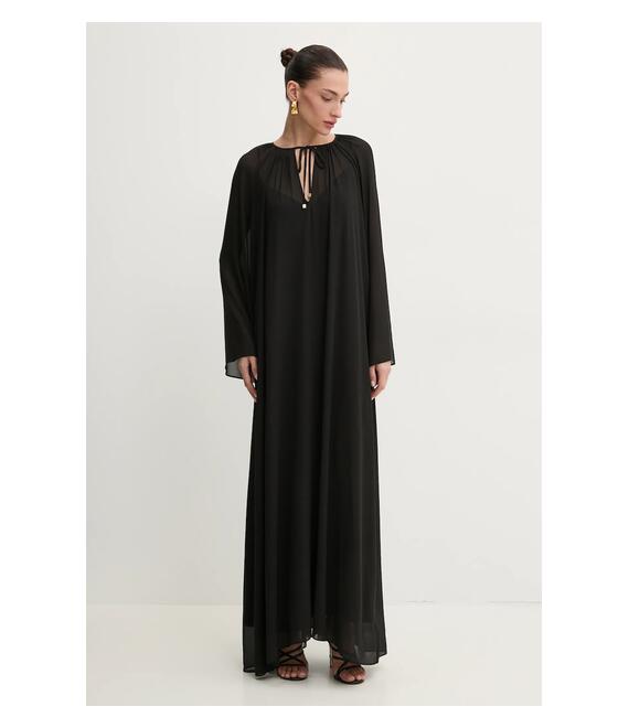 Φόρεμα MICHAEL Michael Kors χρώμα: μαύρο, MR582U57R3
