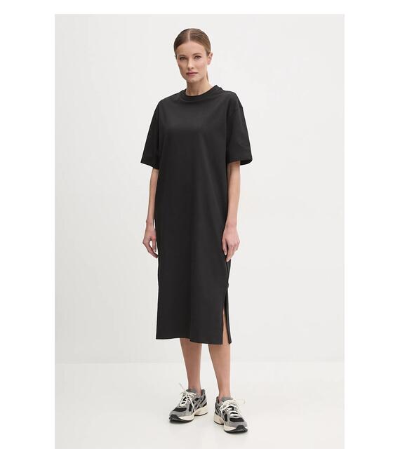 Βαμβακερό φόρεμα The North Face Oversized χρώμα: μαύρο, NF0A8C2EJK31