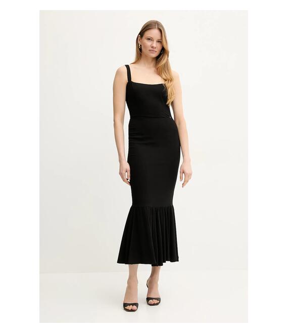 Φόρεμα Guess FLEUR χρώμα: μαύρο, W5GK20 WH4S2