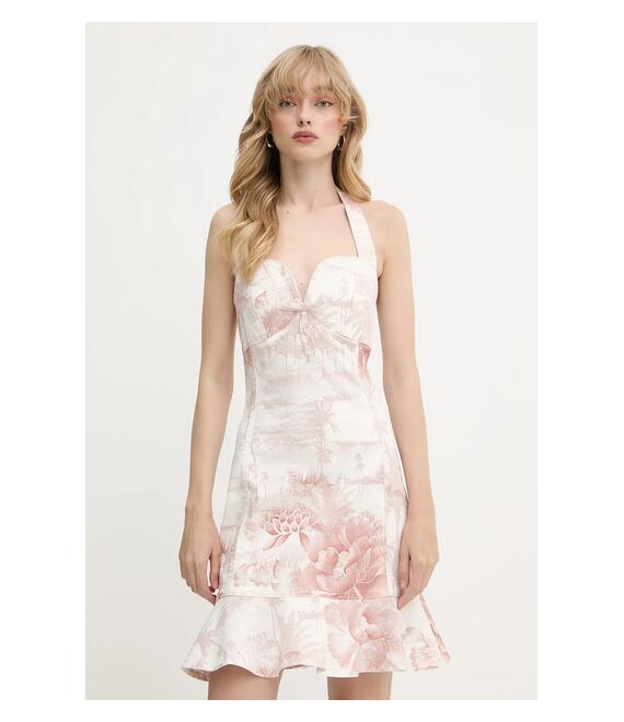 Φόρεμα Guess ISADORA χρώμα: άσπρο, W5GK40 D5NC1
