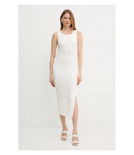 Φόρεμα Guess JIULIA χρώμα: μπεζ, W5GK47 Z3L10