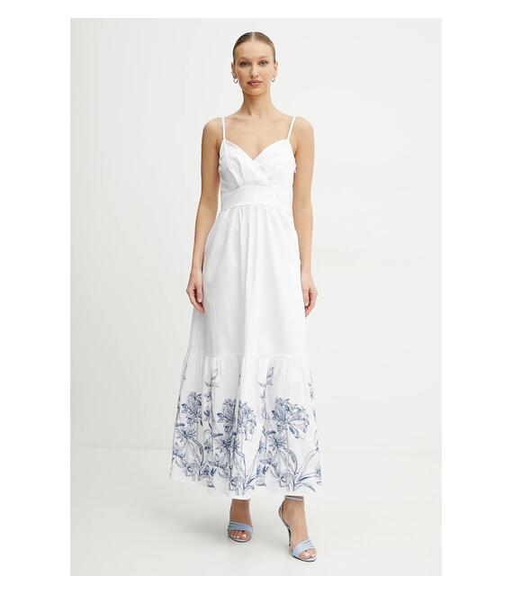 Φόρεμα Guess χρώμα: άσπρο, W5GT26 WH580