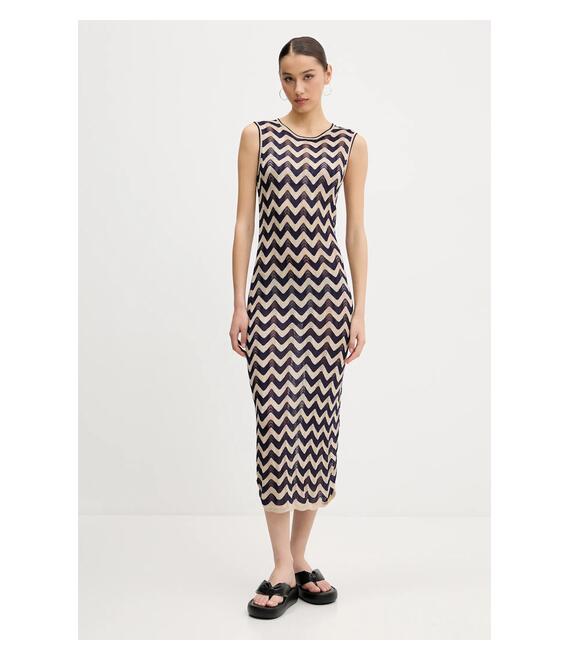 Φόρεμα Superdry χρώμα: ναυτικό μπλε, W8011848A-F4Y