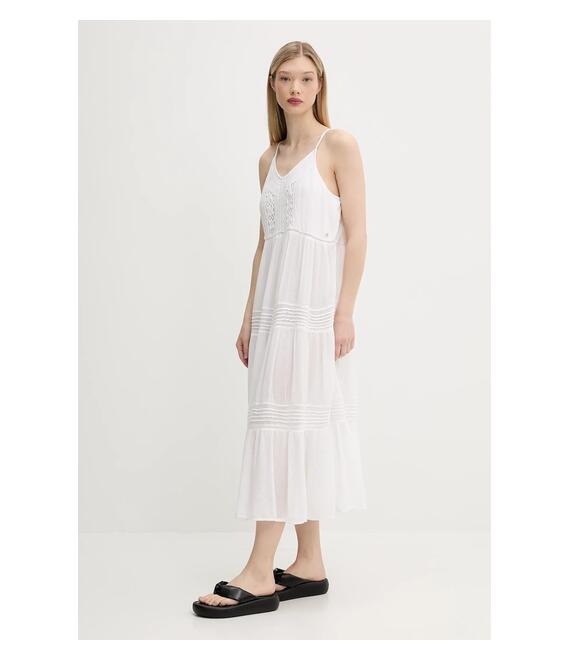 Φόρεμα Superdry χρώμα: άσπρο, W8011908A-71D
