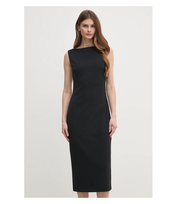 Φόρεμα Calvin Klein χρώμα: μαύρο, K20K208140