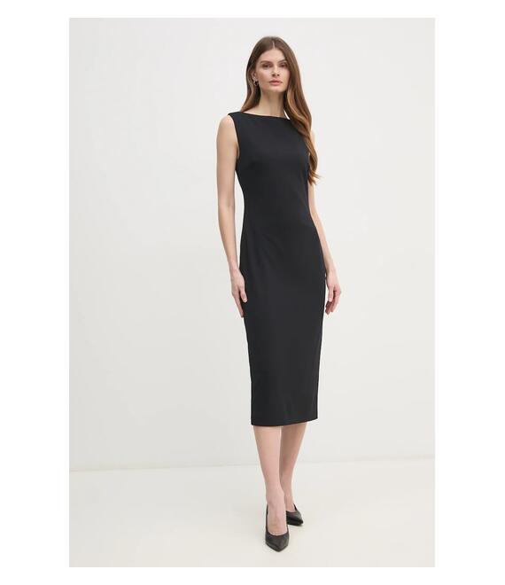 Φόρεμα Calvin Klein χρώμα: μαύρο, K20K208140
