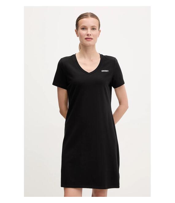 Φόρεμα Dkny χρώμα: μαύρο, DP5D4902