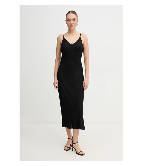 Φόρεμα Dkny χρώμα: μαύρο, DJ5D9053