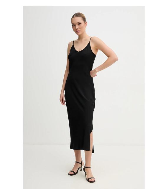 Φόρεμα Dkny χρώμα: μαύρο, DJ5D9053