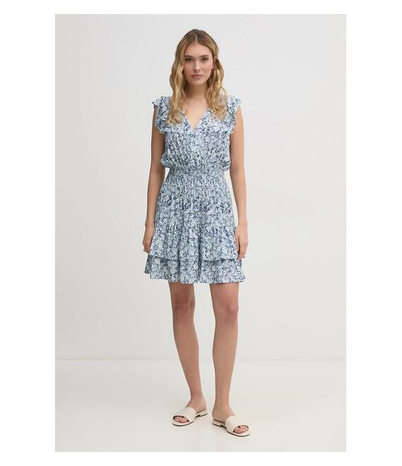 Φόρεμα Dkny χρώμα: μπλε, DJ4D9012