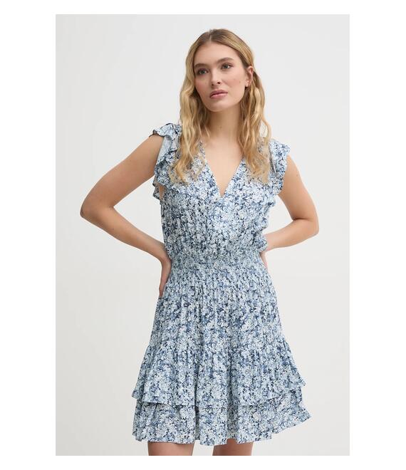 Φόρεμα Dkny χρώμα: μπλε, DJ4D9012
