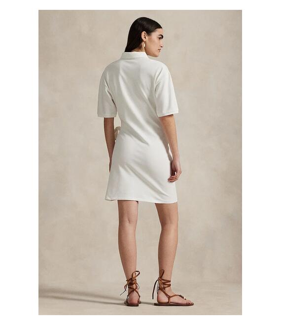 Βαμβακερό φόρεμα Polo Ralph Lauren χρώμα: άσπρο, 211A88516